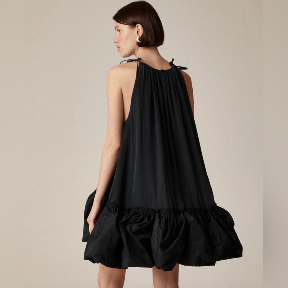 J. Crew Collection bubble-hem mini dress in taffeta
